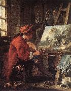 Francois Boucher Painter in his Studio oil on canvas